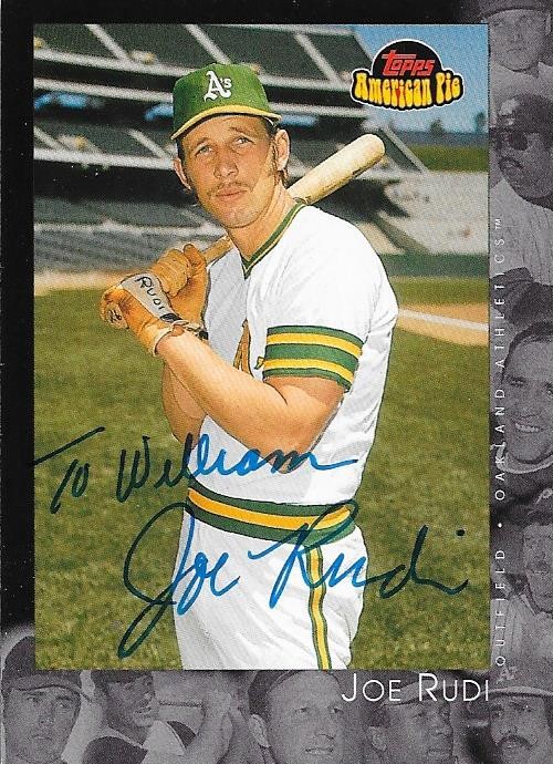 foul bunt: TTM Success - Joe Rudi