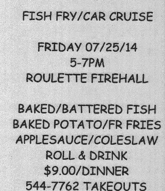 7-25 Fish Fry/Car Cruise--Roulette
