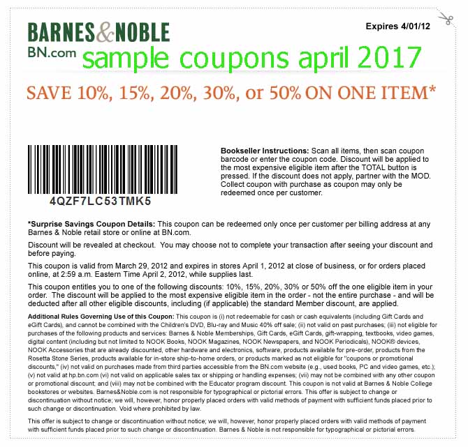 Similar to Barnes & Noble · Newest Barnes & Noble Coupon Offers & Deals In Store & Online: Find up to 25% Barnes and Noble coupons and deals.. Save up to 50% off /5(41).