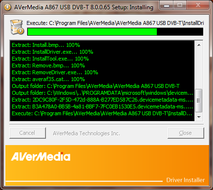 AverMedia A867 driver installation