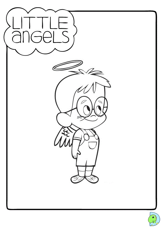 Dinokids - Desenhos para colorir: Desenhos de Little Angels para colorir