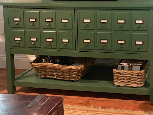 tv stand card catalog
