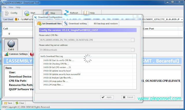 Verifying file firmware cpb luna g55 lite proses verifikasi pada file firmware cpb luna g55 lite