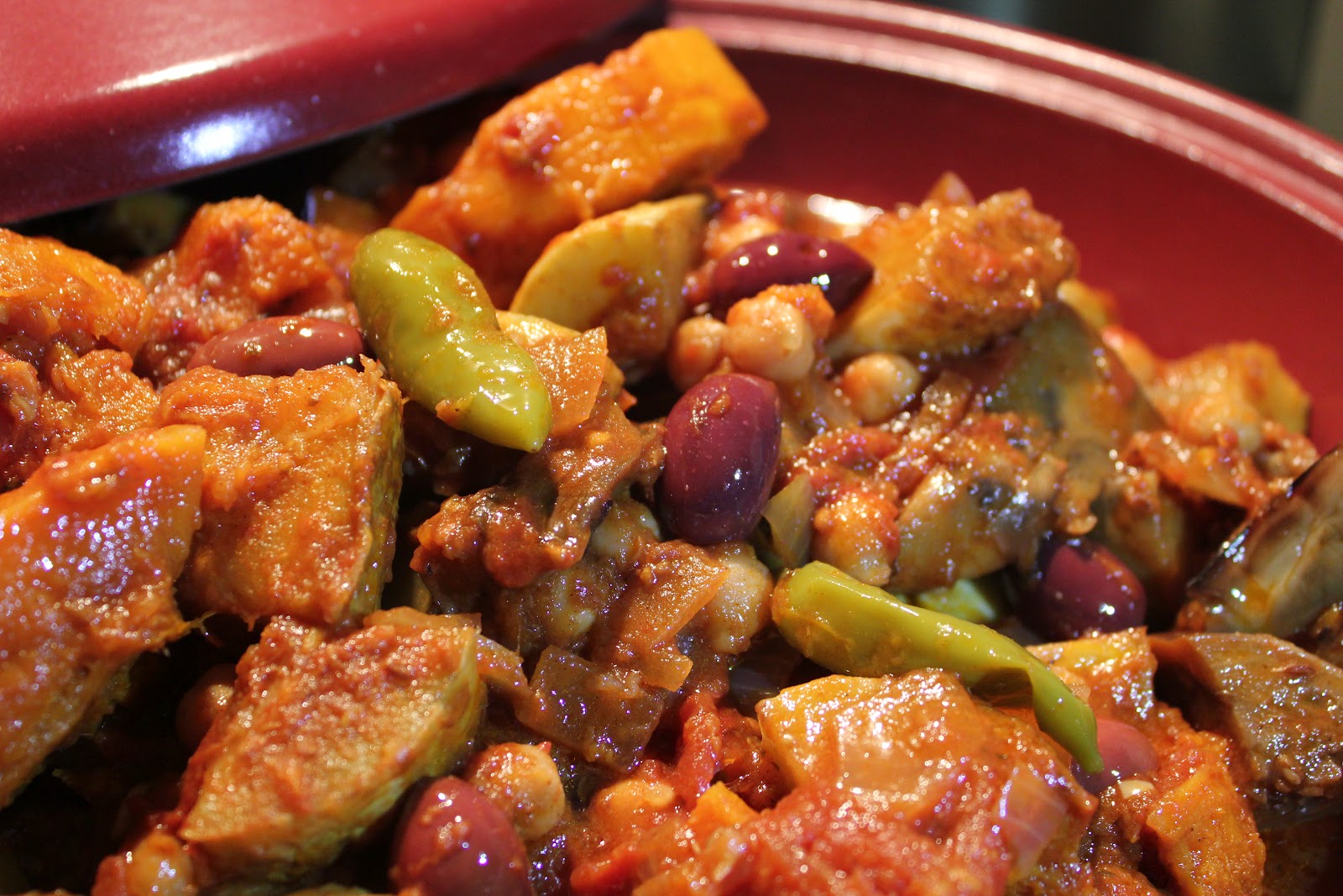 The Seasonal Garden Tagine week Eggplant and Pumpkin Tagine with