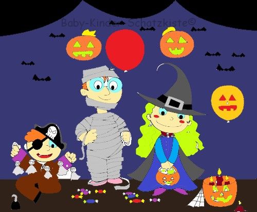 Baby Kinder Schatzkiste Happy Halloween