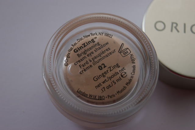 Origins GinZing Brightening Cream Eyeshadow in Ginger Zing - Review ...