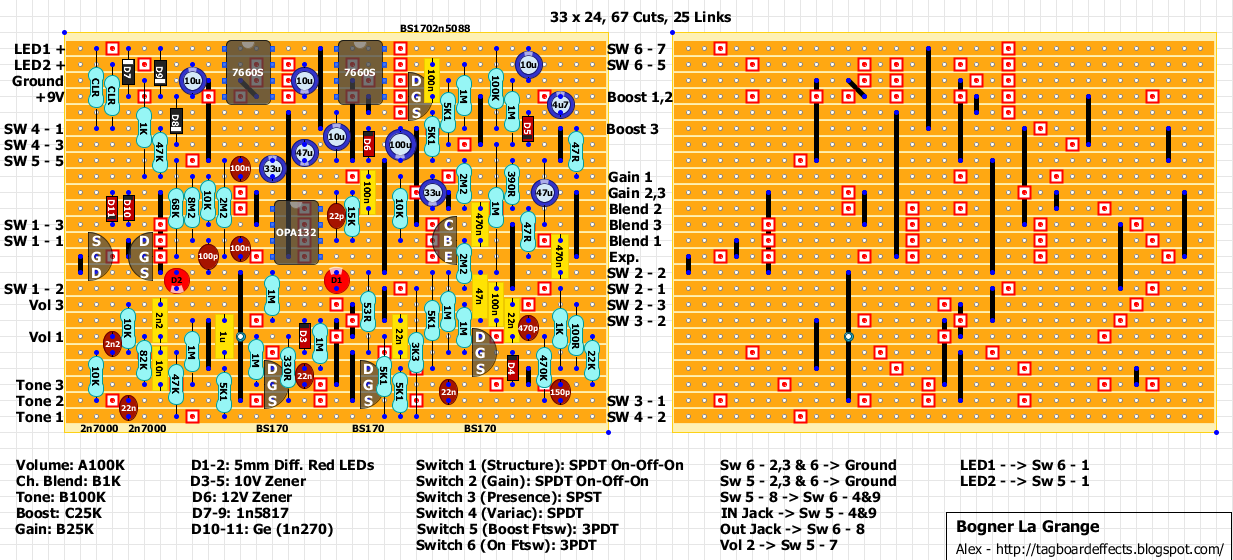 Guitar FX Layouts: Bogner La Grange