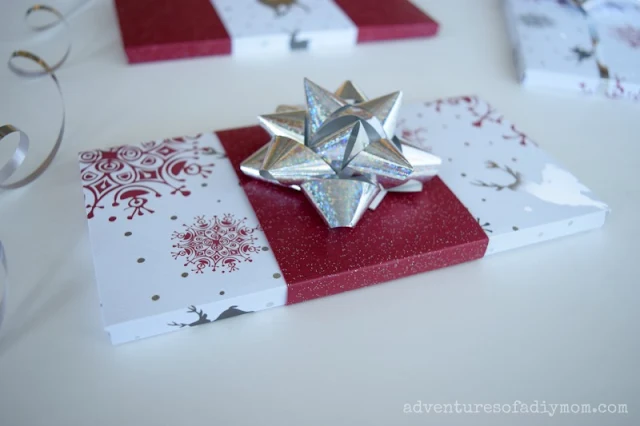 Gift Wrapping Idea with Scrapbook Paper