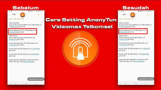  Aplikasi anonytun memiliki fungsi untuk mengubah kuota videomax ke flash saat aplikasi te Cara Setting Anonytun: Ubah Kuota Videomax Telkomsel Ke Kuota Reguler
