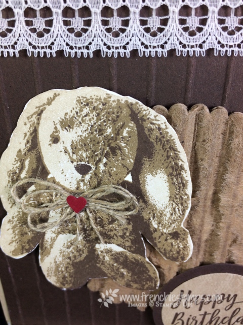 Sweet Little Something, Recycle shipping box, 3 step stamping, Stampin'Up!, Vintage Greeting Cards,