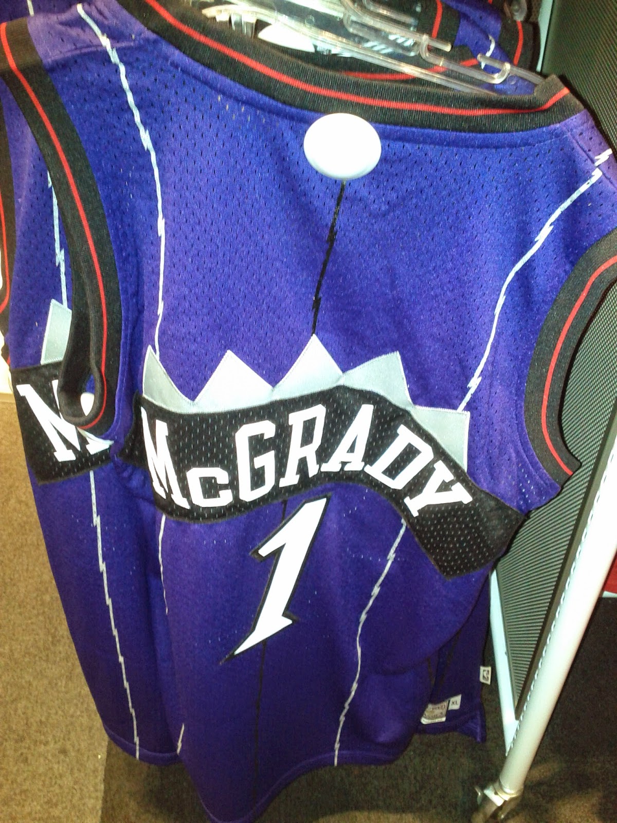 Toronto things Tracy McGrady jersey 1 for Toronto Raptors at Sport Chek Eaton Centre Toronto things Tracy McGrady jersey 1 for Toronto Raptors at Sport Chek Eaton Centre