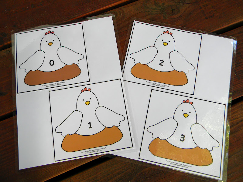 Teach Love Grow Chicken Playdough Mats