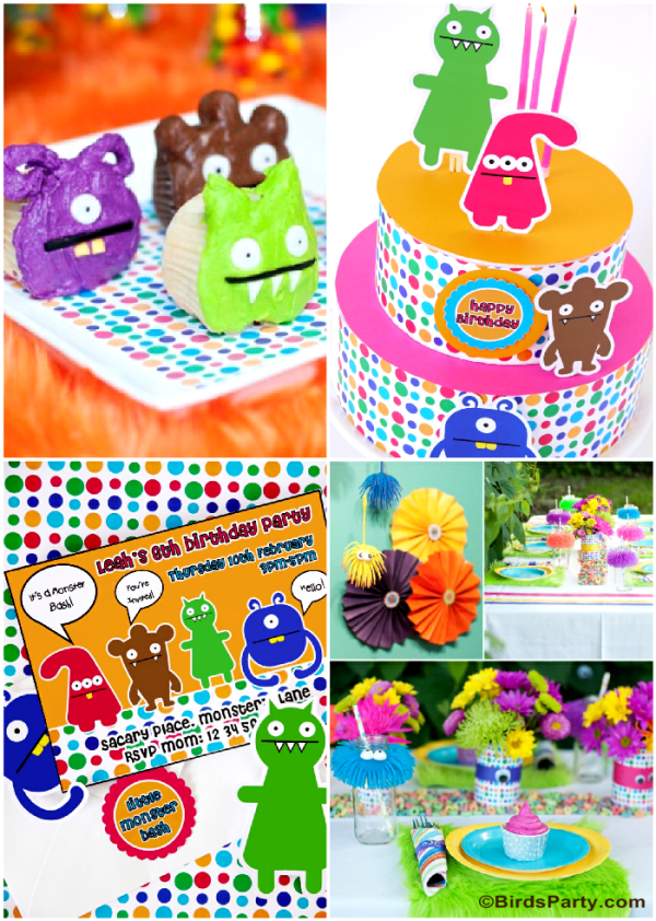 Little Monsters's Birthday Party Ideas and Printables - BirdsParty.com