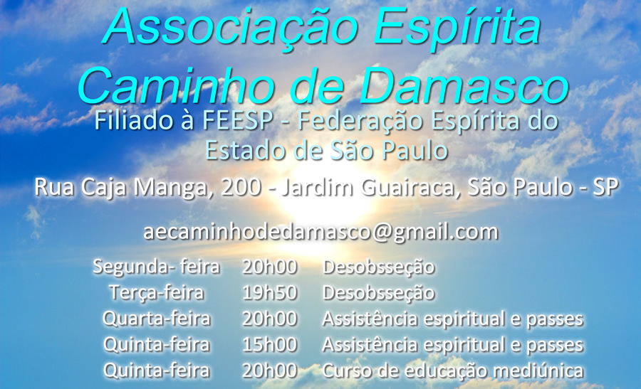 ASSOCIAÇÃO ESPÍRITA CAMINHO DE DAMASCO