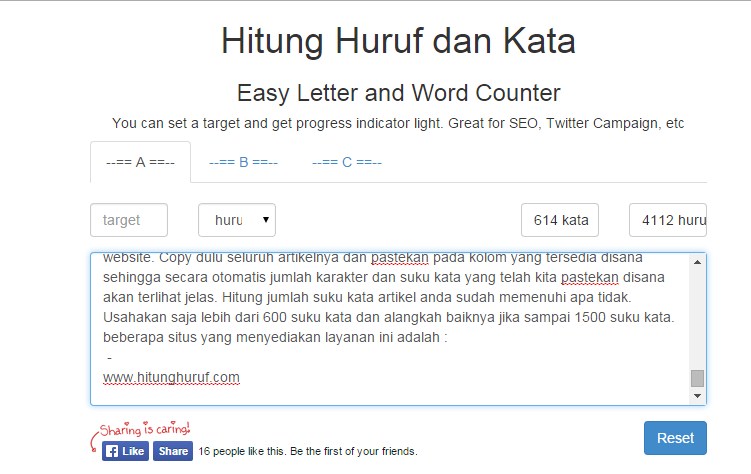 Cara menghitung suku kata pada postingan blog ~ SEKITAR COMPUTER