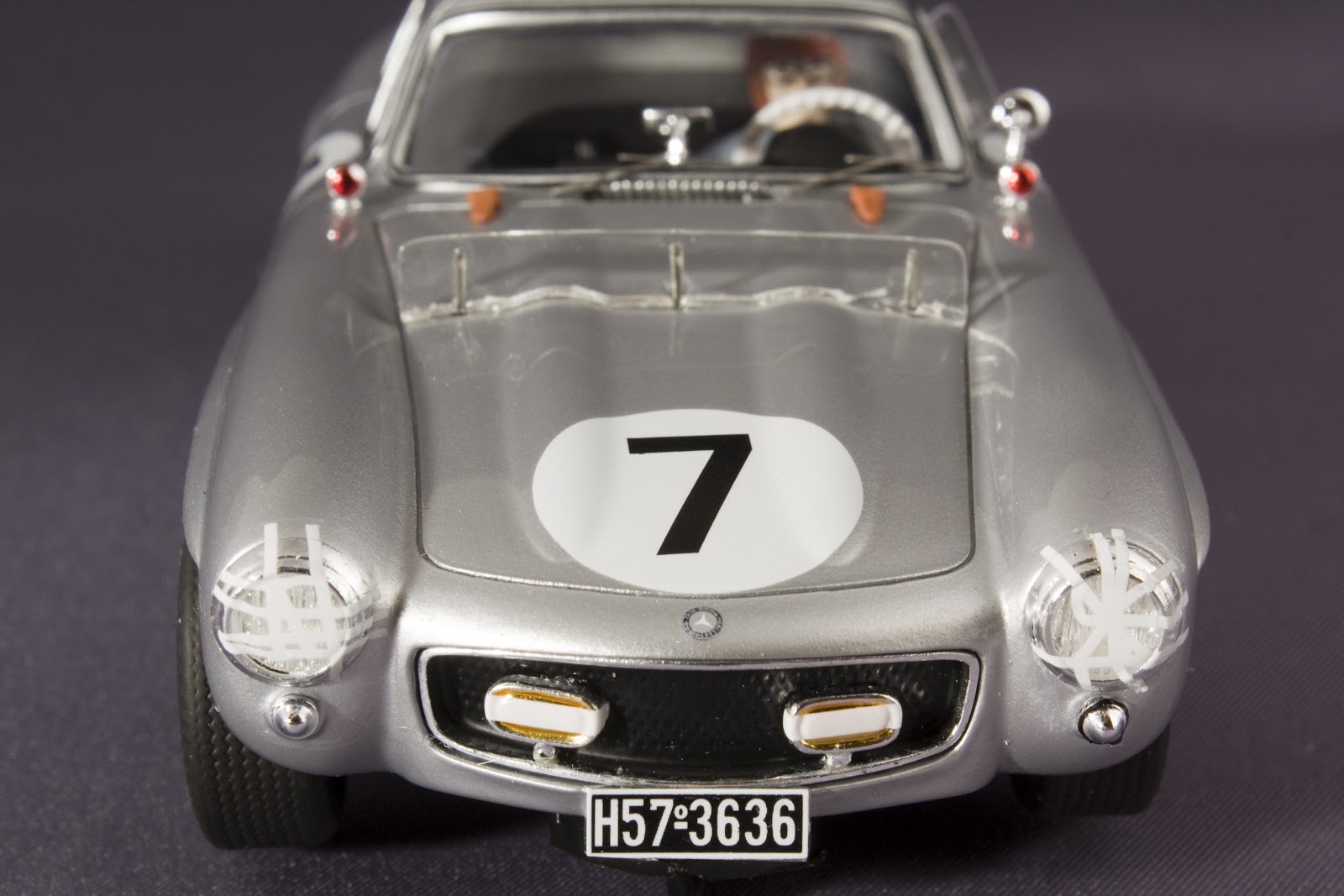 Décalcomanies 1:43 Mercedes-Benz 300 SL #7 Le Mans 1956 - Métternich/Von Einsiedel, Marque ALO Decals