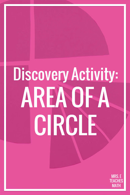 When a math student is learning to find the area of a circle in geometry, activities help their understanding so much! This discovery activity and FREE WORKSHEET is a great way to help middle school and high school students understand the formula.