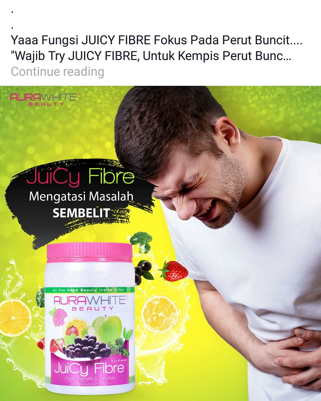 AURAWHITE JUICY FIBER KEMPIS PERUT UOLS 013-3045279