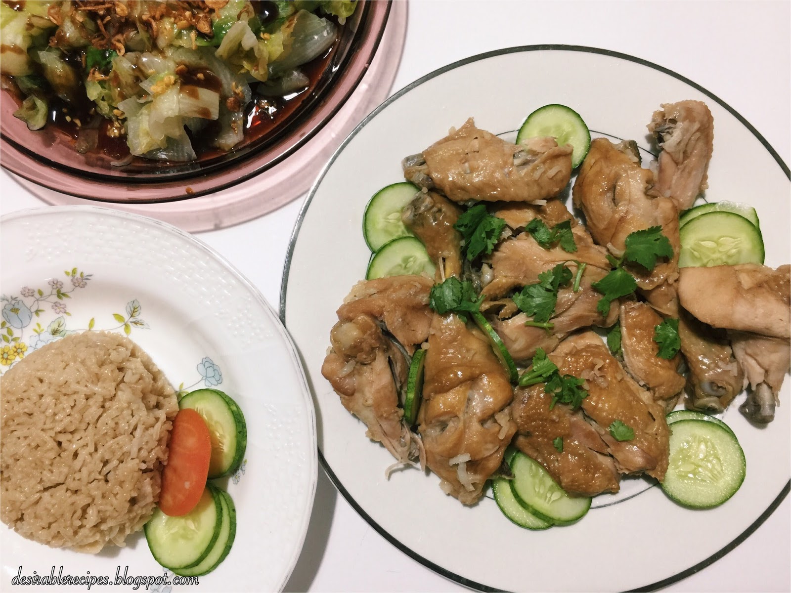 Chicken Rice Using Pressure Cooker