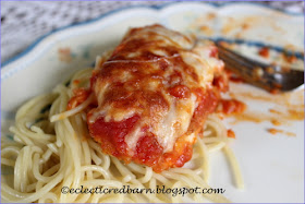 Eclectic Red Barn: Easy Chicken Parmesan with Spaghetti