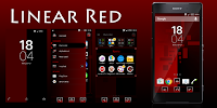 Xperia™ Linear Red Theme