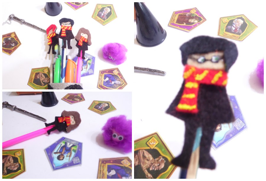 Toppers para lápices con los personajes de Harry Potter 