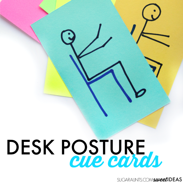 Try this trick for helping kids improve their handwriting by working on their desk posture.