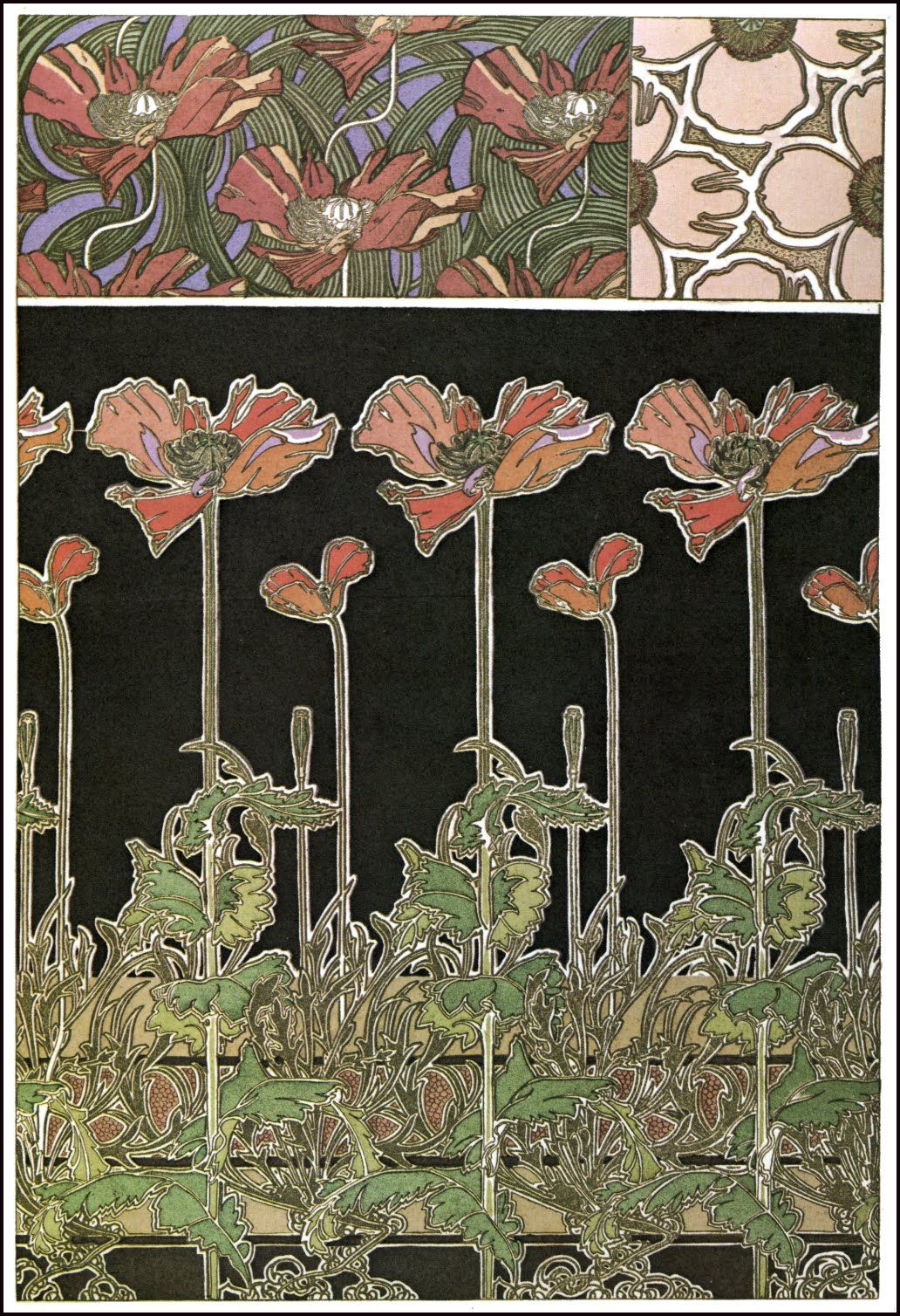 The Graffical Muse: Some Beautiful Art Nouveau Patterns