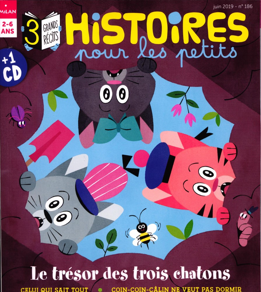 Histoires pour les petits Juin 2019: Le Trésor des trois chatons