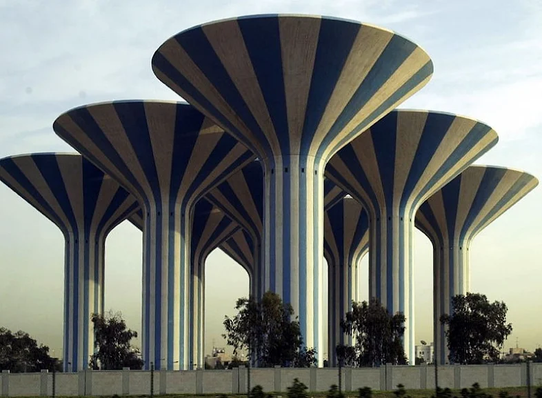 Kuwait Water Towers di Kota Kuwait