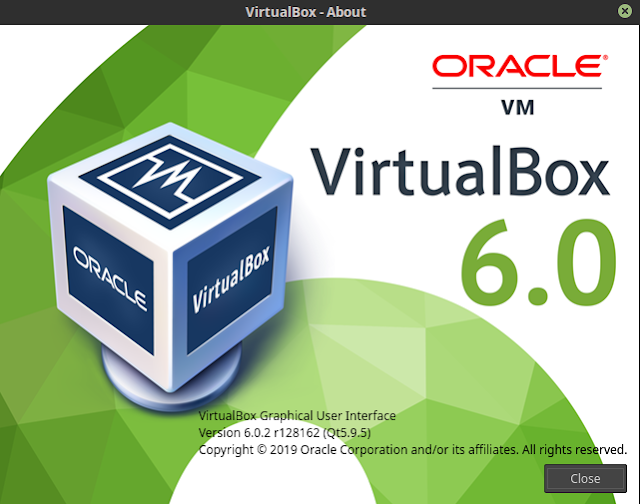 Cek versi virtualbox