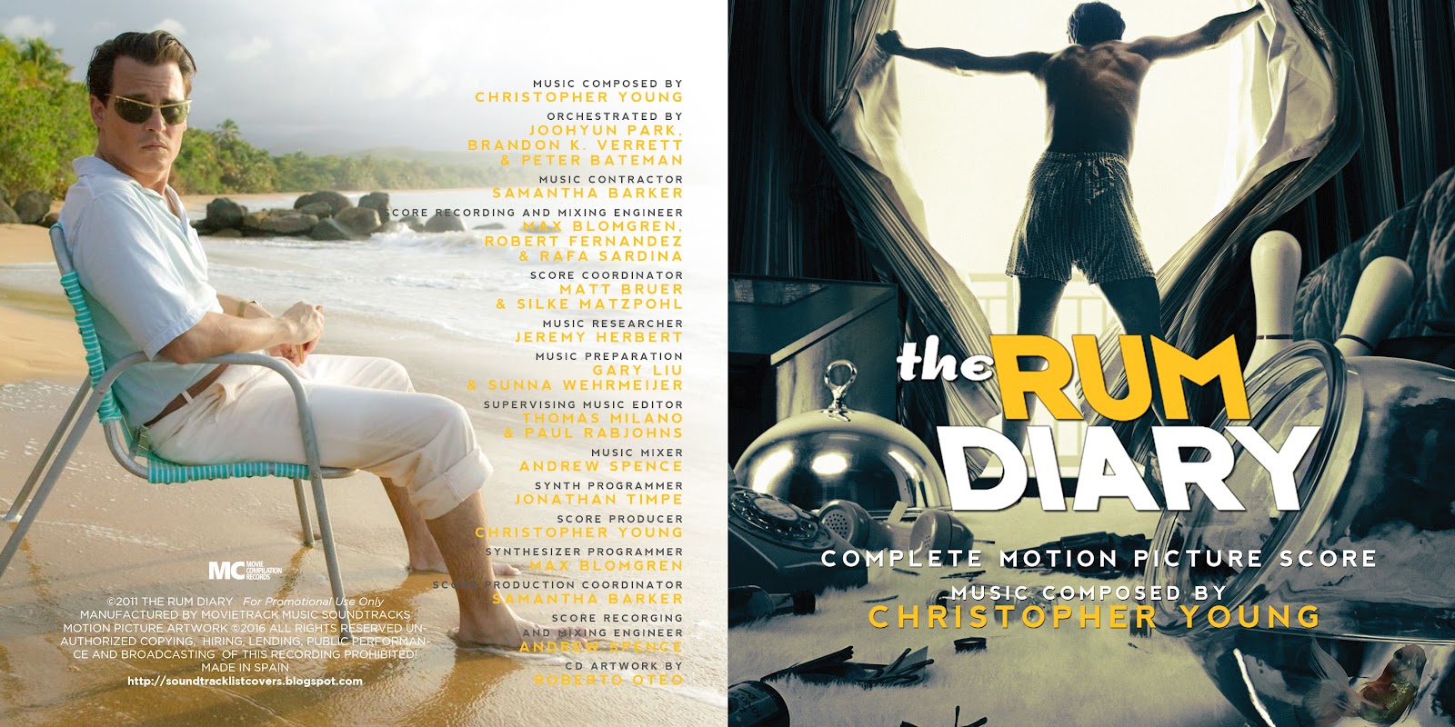 Soundtrack List Covers The Rum Diary Complete (Christopher Young)