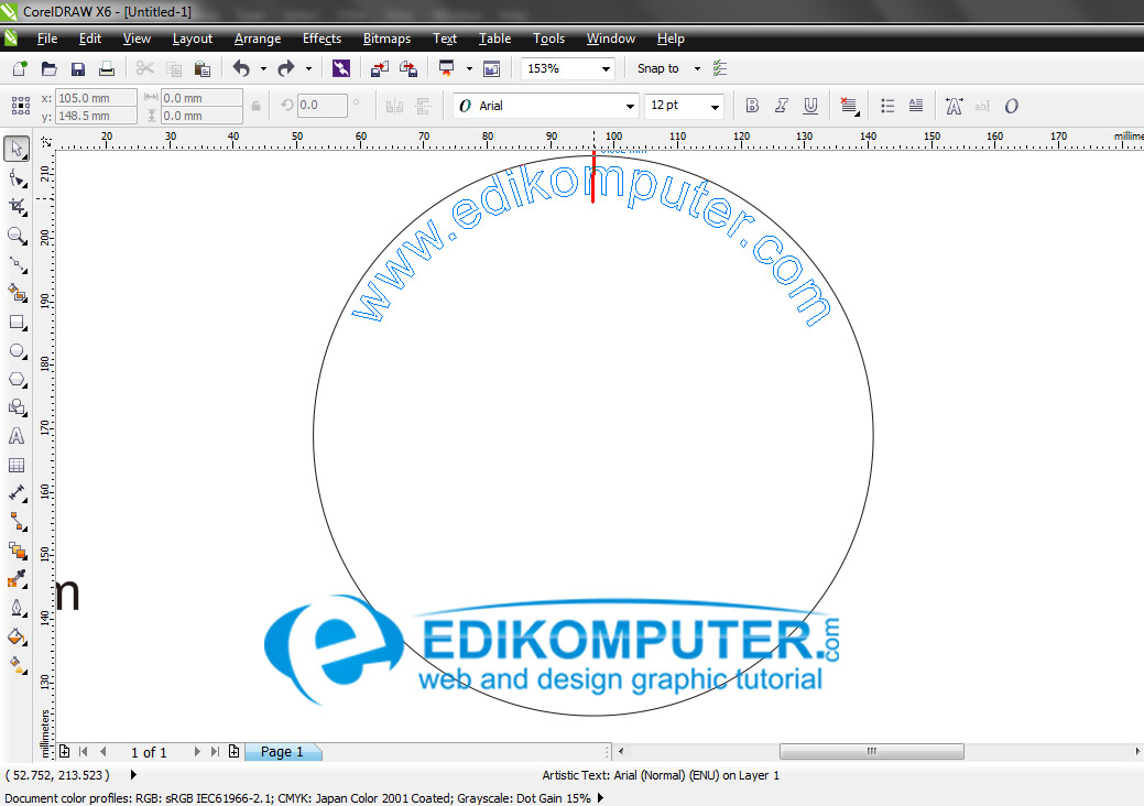 Cara Membuat Tulisan Melengkung Di Corel X7 Membuat Itu