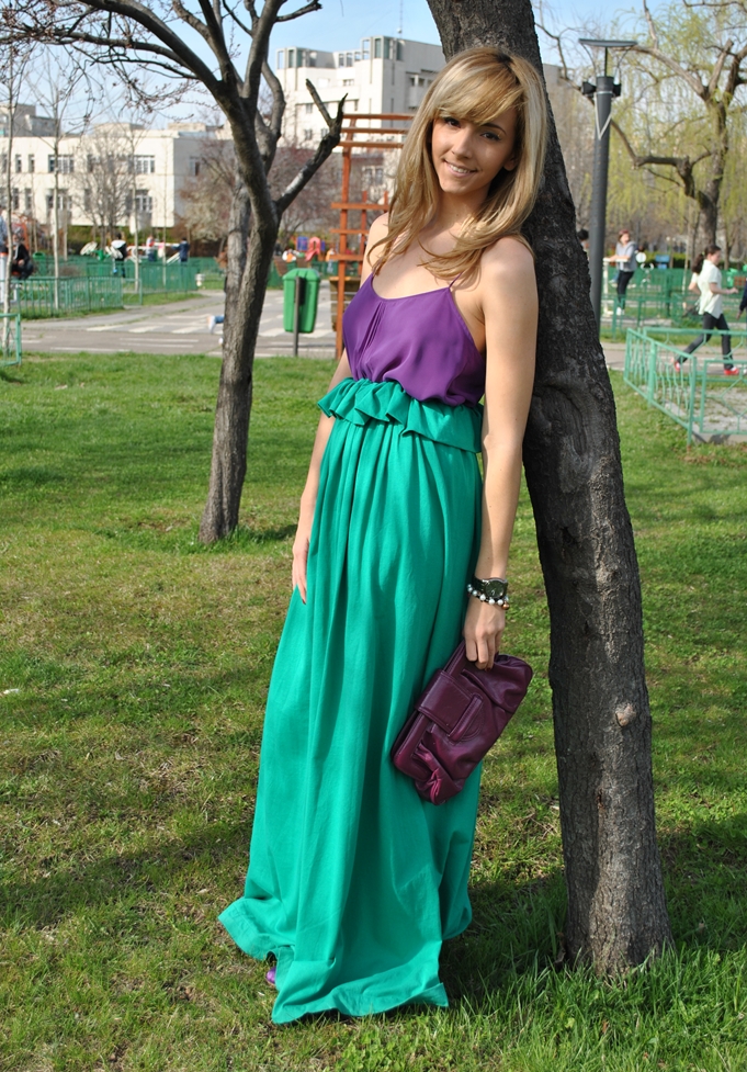 Let`s talk about fashion !: Green and Purple