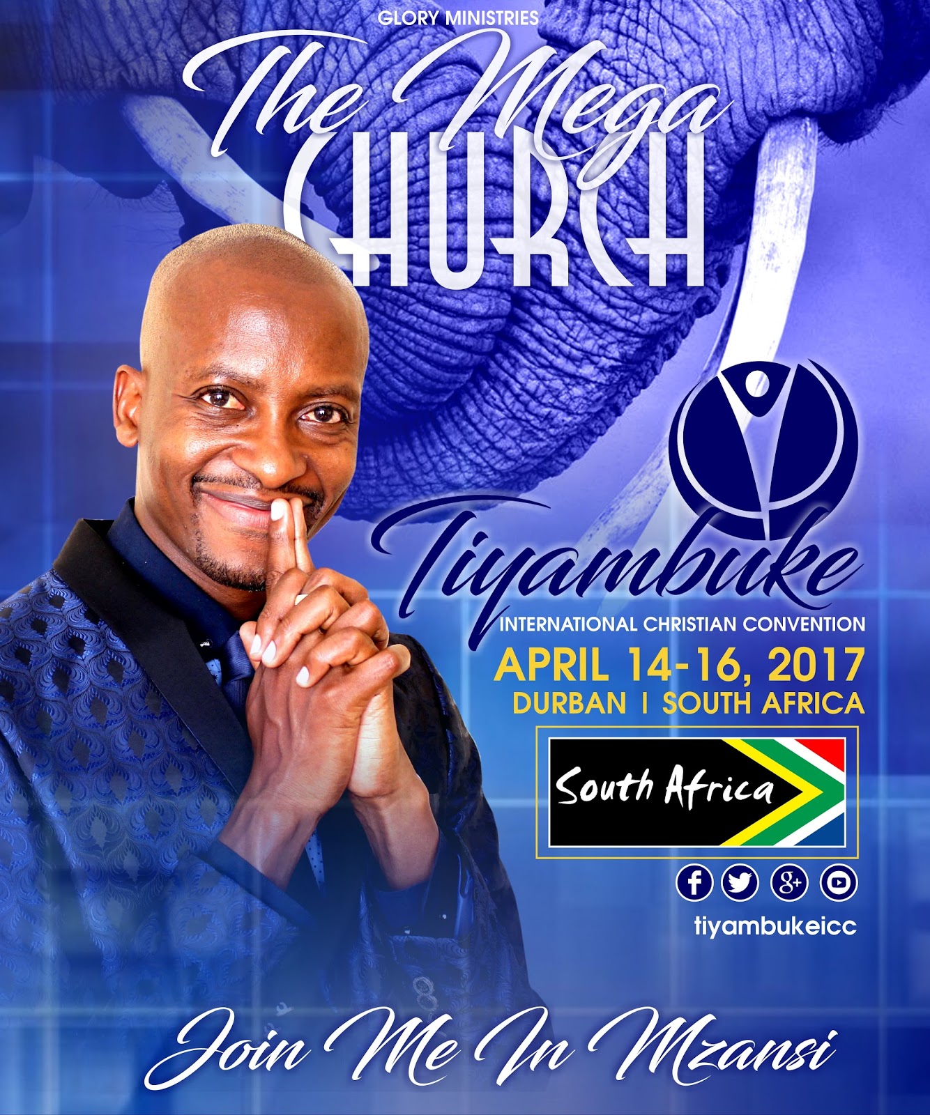 Meme and Banners for Mzansi Tiyambuke 2017 with Apostle Pride Sibiya