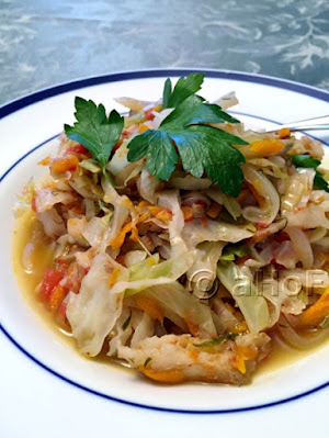 Cod, Fish, Stew, cabbage, carrots, high fiber
