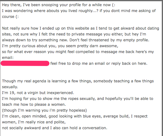 Good First Messages for Online Dating