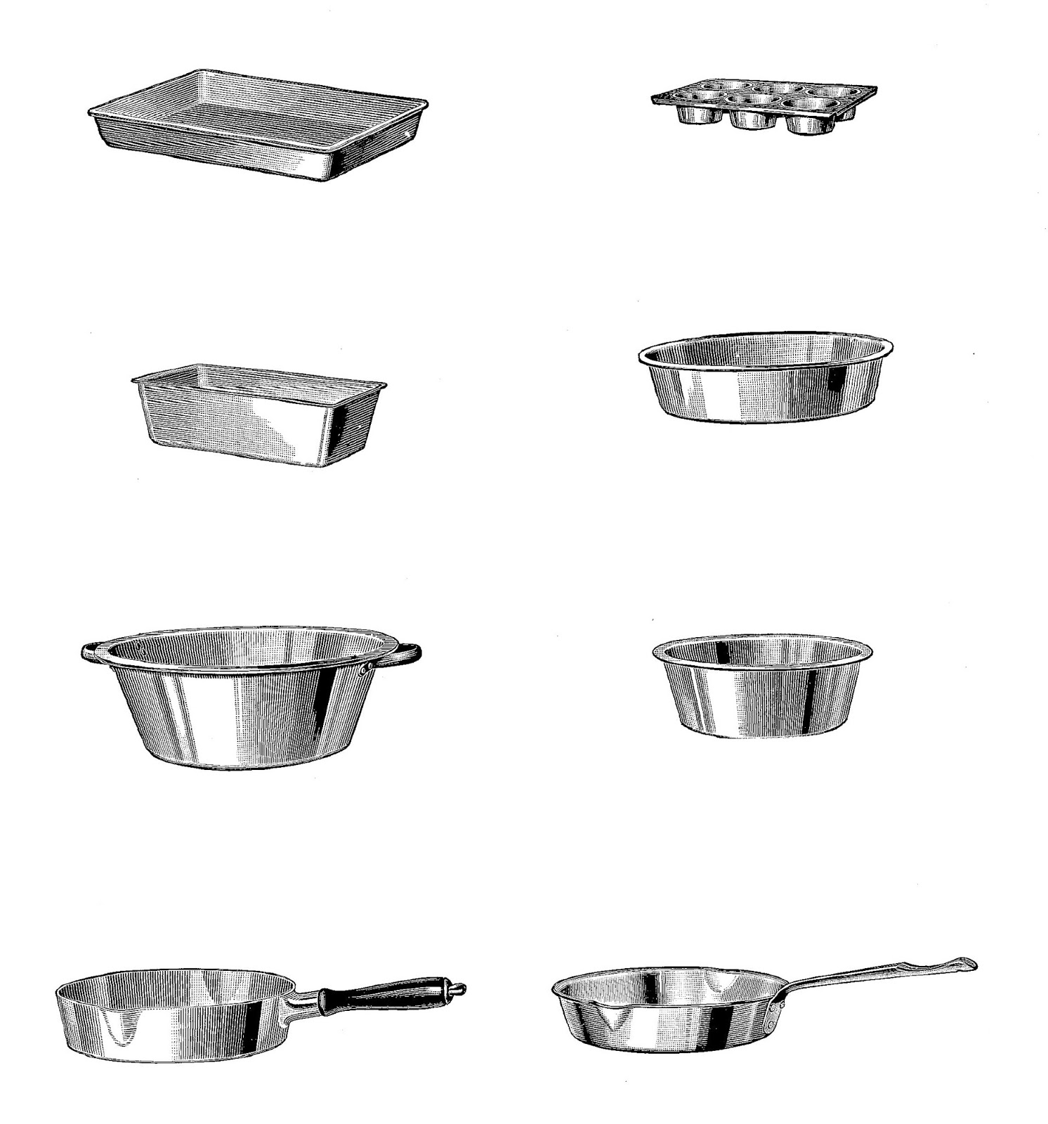 Digital Stamp Design Digital Baking Utensils Collage Sheets Muffin