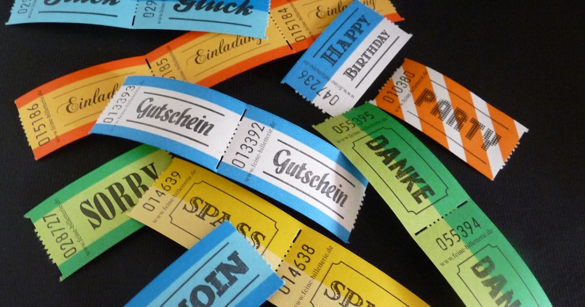 stamping funny: Karten mit "Billets"