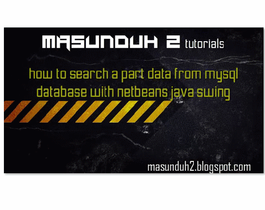 screenshot-tutorial netbeans how to search a part data from mysql database (vol.14)