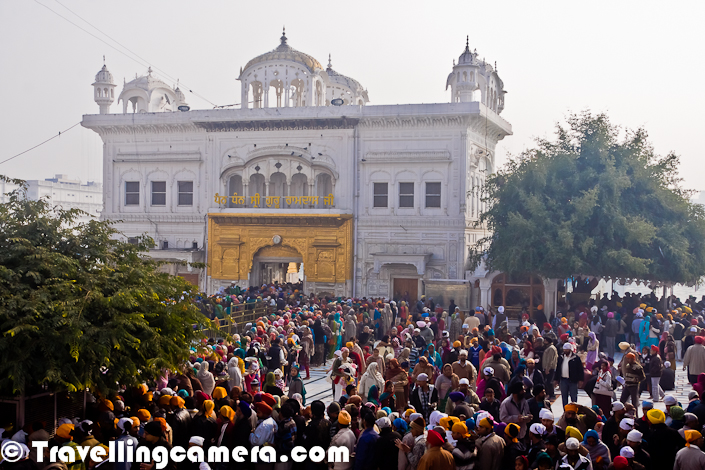 When we talk about Tourism in Punjab, only Chandigarh and Amritsar comes into our minds although there are quite a few others places developed by Punjab Tourism Department. Out of these two Amritsar is more popular as a religious place or an old city with some historical importance. Many times people think that Amritsar is Capital of Punjab State of India !!! Let's have a flavor of Amritsar City through this PHOTO JOURNEY...Personally I love to wander in streets and old markets on Amritsar. Although at times it's irritating to walk in these narrow lanes which are not very clean. Especially in summers we can't even think of going there. In North India, Amritsar is one of the worst city if we talk about weather. It's one of the coldest city of North India during winters and same situation in summers. Summers become intolerable in summers because of added problems of pollution in old part of Amritsar.  Amritsar historically known as Ramdaspur and colloquially as Ambarsar. Amritsar is a city in the north-western part of India, in Punjab State of the nation. It is the administrative headquarters of the Amritsar district in the state of Punjab, India, although confused with Capital of Punjab State. This city is well known as the spiritual center for the Sikh religion.  Amritsar is situated 220 kilometres of state capital Chandigarh and is 32 kilometres of Lahore, Pakistan and therefore, very close to India's western border with Pakistan.Anyways, Old part of Amritsar is still alive and still able to present a wonderful view of old havelis. It looks almost similar to Old Delhi which is widely known for it's heritage. Still there are lot of families living in these Haveli and don't want to move out of these narrow streets of Old Amritsar. For outsiders, it looks very odd but for local folks it's very obvious thing to happen. Most of the business families are staying in this region of the Amritsar. These Photographs are clicked near the famous Cloth Market of Old Amritsar. Katra Jaimal Singh market is basically full of Cloths and Saris. This market provide variety of cloths from synthetic silk to pure smooth silk or woolens. Apart fro cloths, market has more than enough for folks interested in handloom stuff like Phulkari, Artificial Jewellery or wooden articles.  Check out http://www.traveliteindia.com/content/LocalMarketsAmritsar.aspx to know more about markets in Amritsar. Specific details about Hall Bazar, Guru Bazar, Katra Jaimal market, Kpda Bazar are available at - http://www.bharatonline.com/punjab/amritsar/shopping.htmlIt's almost impossible that someone visits Amritsar and doesn't come to Harmandir Saheb aka Golden Temple in Amritsar. This is most popular place in Amritsar and at times Amritsar is known by Golden Temple only. This place is quite peaceful even when lot of folks keep visiting the temple throughout the year. The best part is discipline and cleanness inside the Golden Temple Campus. Main Temple is situated in the middle of Sarovar and connected through one of the four sides of this campus. Most of the folks take a round around the lake which is considered as a religious process to get blessings of God.Amritsar boasts of being the main center of Sikhs' cultural, religious, and political history... This city also houses the Sikh temporal and political authority, Akal Takht, as well as the Sikh Parliament. Amritsar is also known for the tragic incident of Jallianwala Bagh Massacre in 1919 under British Rule. The main commercial activities include tourism, carpets and fabrics, farm produce, handicrafts, service trades, and light engineering. Amritsar City is known for its rich cuisine and culture as well. This City of Punjab is also home to Central Khalsa Orphanage, which was once a home to Shaheed Udham Singh, a prominent figure in the Indian independence movement.Golden Temple is one of the main places to visit in Amritsar City of Punjab, India. Langar at Golden Temple is considered as very tasty and auspicious food. I have been to Golden Temple thrice, but never had enough time to have some but surely next time I will try to make it. When it comes to Langar, somehow Anandpur Saheb comes to my mind which is a place near Nangal, Punjab. I cross Anadadpur many times when I go to my hometown in Himachal and at times stopped at the place and had Langar & Chai(tea)...On first day of the year (1st Jan 2012), whole campus of Golden Temple was full and there was a huge queue for main temple inside the lake. Here is a Photograph showing thousands of people inside Golden Temple Campus at Amritsar, Punjab, India.Amritsar is home to the Harmandir Sahib which is the spiritual and cultural center for the Sikh religion. This important Sikh shrine attracts more visitors than the Taj Mahal with more than one lac visitors on week days alone and is the most popular destination for Non-resident Indians (NRI) in the whole of India.There is enough space in Golden Temple Campus for folks to relax and spend some peaceful moments inside this religious place in Amritsar (Punjab, India). Such galleries are there in all four sides of Golden Temple Campus. Every gallery has suffiecient number of fans for summers and places are kept clean all the time. And most of the visitors serve for this cleanness activity, as almost no dedicated folks to do this. The word 'Seva' is used for serving at Golden Temple to keep this process running in best possible way. People offer their SEVA at different places inside the temple - Place where shoes are kept, Tea-Counters, Entry Gates, A huge piece of Bridge which connect main Temple with huge campus of Golden temple etc.Not sure if you were able to make out anything out of the photograph shown above. This Photograph shows bullet marks on walls of Jallianwala bagh in Amritsar City of Punjab, India. The board in front has some details about Jallianwala Kand in Amritsar where lots of people were killed in this ground by British Army lead by Mr. Dier.Now Jallianwala Bagh has become one of the main places to visit in Amritsar. It's very close to Golden Temple and in fact comes on the way when we move towards the main parking area for Golden Temple. Jallianwala Bagh was not in good shape this time and not sure if it's because of bad maintenance or some other reason which spoiled the magical look of the place. First time when I visited this place 10 years back, it back green and well maintained which was not the case this time.Shahidi Kuan aka Martyr's Well is on one of the corners of Jallianwala Bagh which has a museum inside it. This Museum at Jallianwala Bagh has lot of photographs about freedom fighters with some details about their lives and things they did during their struggle for freedom of our nation.Here a Photograph showing one of the visitor looking at photographs inside the Jallaianwala Bagh Museum and reading some facts about Freedom Fighters of India. With this Photo Journey to these main places of Amritsar completes and will share a separate Photo Journey on Wagah Border... 