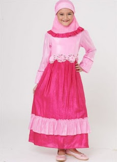 Baju Muslim Gamis Anak Perempuan 16 Desain Baju Anak Perempuan Muslim Model Terpopuler
