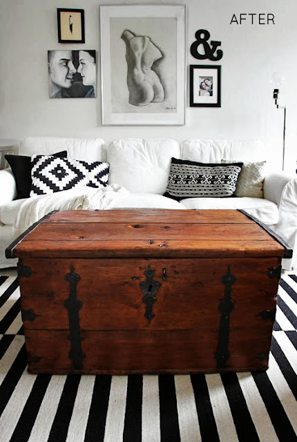 http://www.nimidesign.com/old-wooden-trunk-makeover/