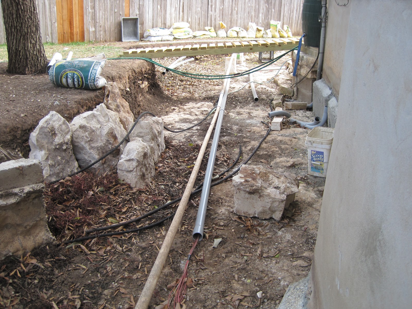 House Remodelling Lowering the Water Supply Line