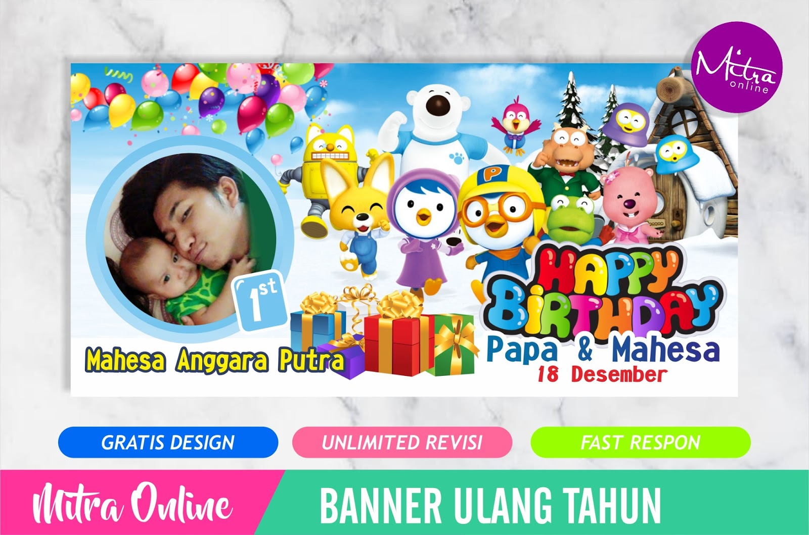 48+ Tren Gaya Background Banner Ulang Tahun Anak, Background Baner