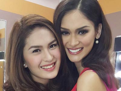 Startattle.com - Best friends Pauleen Luna, 2015 Miss Universe Pia Wurtzbach Startattle.com - bridesmaid gown movie royal blue dresses will you be my cards hairstyles yellow pia wurtzbach best friend pauleen luna vic sotto instagram wedding age date venue house latest news invitation twitter