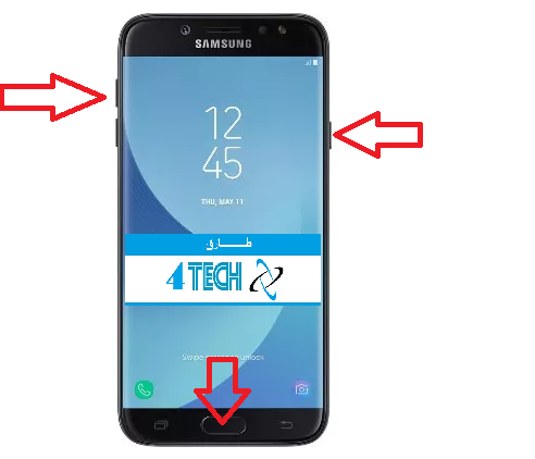 طريقة فتح نمط هاتف سامسنوج Samsung Galaxy J5 طريقة تخطي حماية الهاتف رمز القفل او النمط او البصمة لجهاز Galaxy J5
