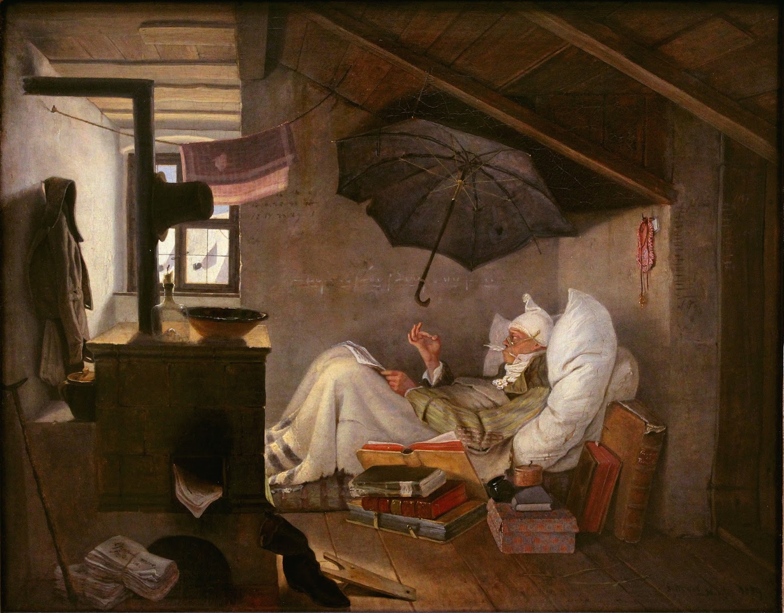 El arte Ruben Reveco: de Carl Spitzweg, el pintor de los viejos