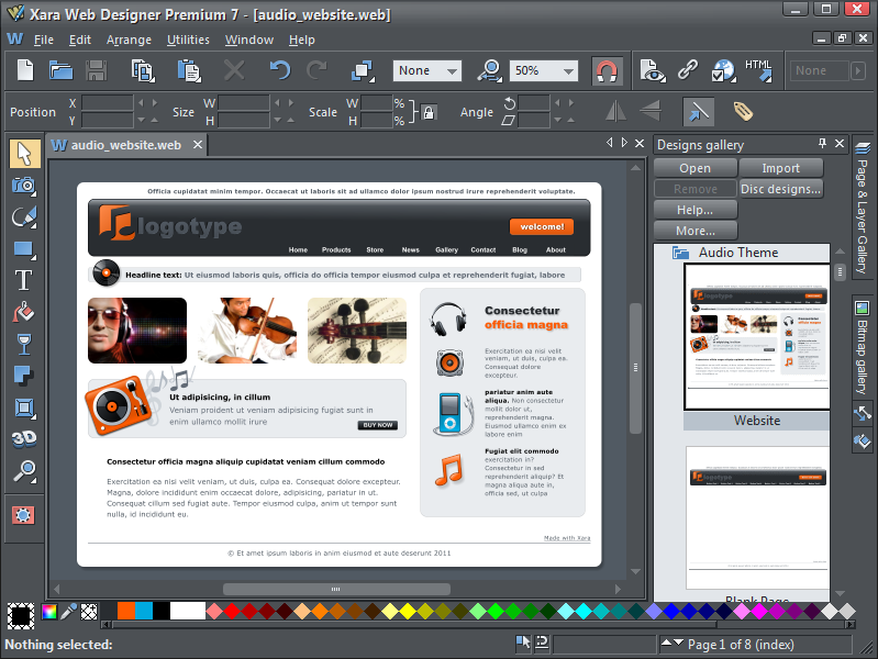 Xara Web Designer Premium 9.0.1.27404 | Free Software ...
