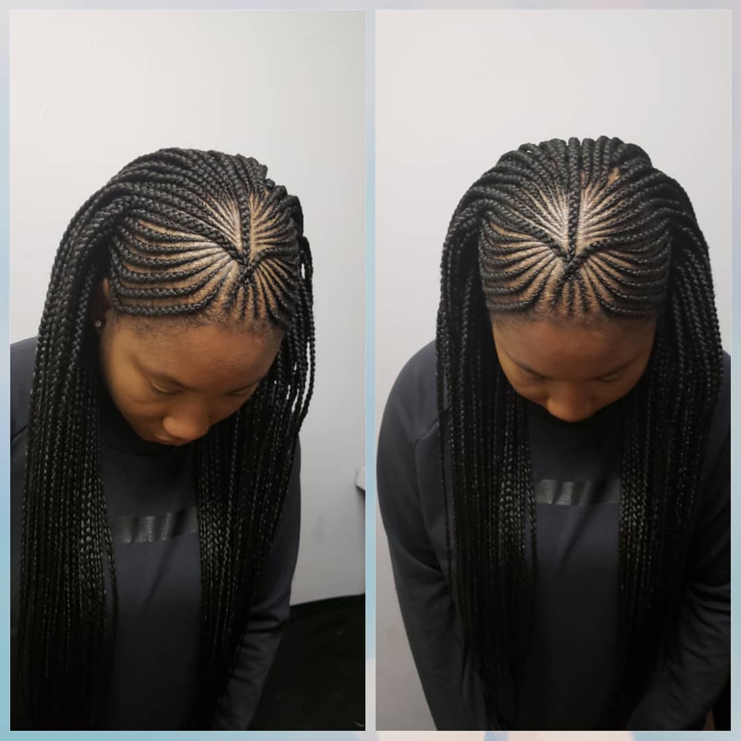 Half Cornrows Half Braids Hairstyles Latest Fabulous 2022 Styles You Will Adore Zaineey's Blog